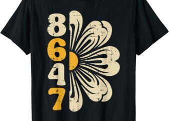 Resist 8647 Daisy Flower Protest Equality Civil Rights Women T-Shirt