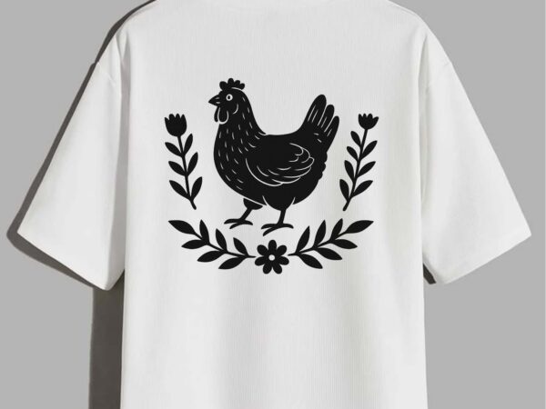 Farm fresh style – chicken life in black & white design