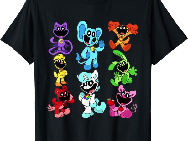 Smiling animals plush critters costume funny animals girls t-shirt