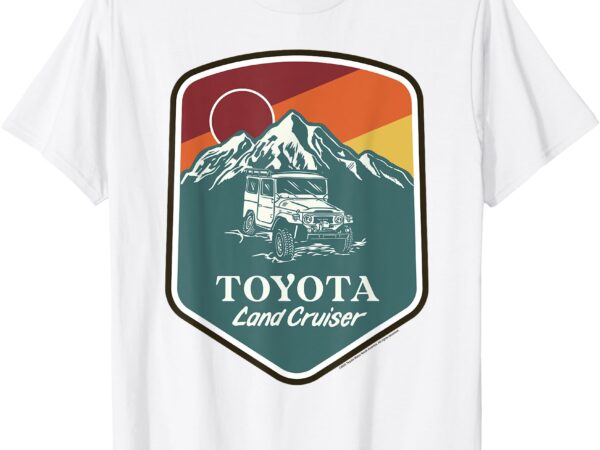 Toyota iconic land cruiser vintage big chest poster t-shirt