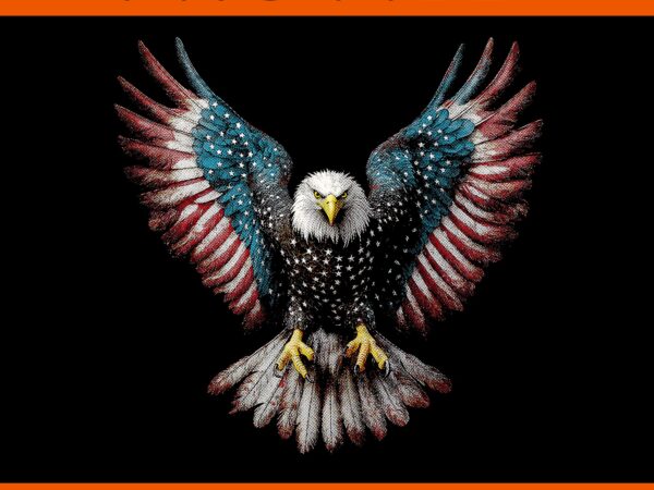 American flag bald eagle 4th of july usa patriotic png, bald eagle 4th of july png t shirt vector