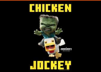 A Minecraft Movie Chicken Jockey Baby Zombie Logo PNG