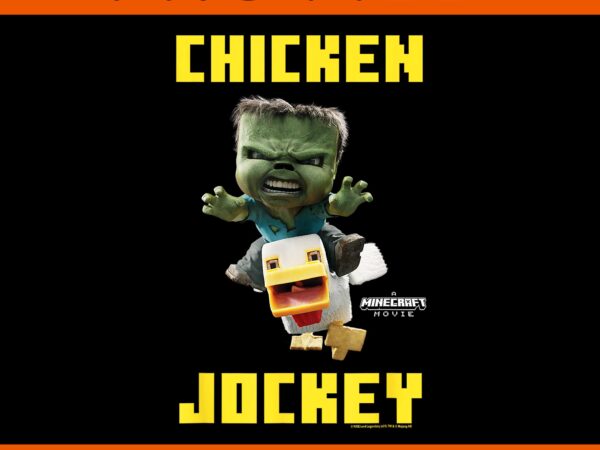 A minecraft movie chicken jockey baby zombie logo png t shirt vector A minecraft movie chicken jockey baby zombie logo png t shirt vector