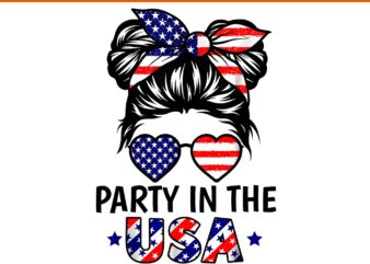Party In USA 4th July Patriotic PNG, Party In USA American Flag PNG