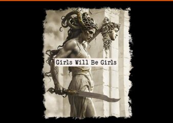 Girls will be girls png, girls will be girls vector