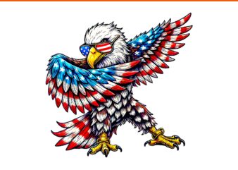 American Flag Bald Eagle 4th of July USA Patriotic PNG, Bald Eagle 4th of July PNG