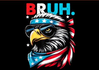 Eagle 4th of july png, it's 4th of july bruh eagle png, eagle 4th of july png, bald eagle bruh 4th of july png