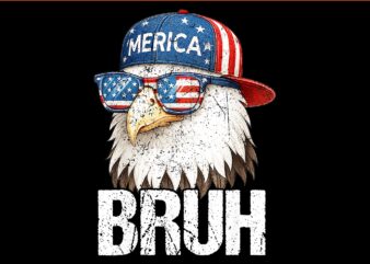 Eagle 4th Of July PNG, It’s 4th Of July Bruh Eagle PNG, Eagle 4th Of July PNG, Bald Eagle Bruh 4th Of July PNG