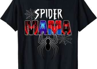 Women Spider Mama Mother’s Day Matching Family Birthday Boy T-Shirt