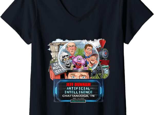 Womens jeff dunham chattanooga, tn (2025) v-neck t-shirt