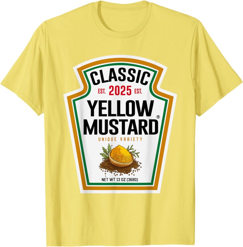 Yellow Mustard DIY Halloween Costume Matching Group Mustard T-Shirt