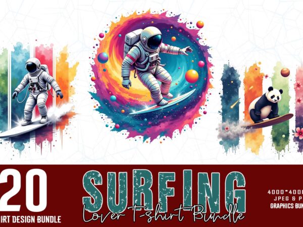 Popular abstract surfing lover t-shirt design bundle of 20 designs Popular abstract surfing lover t-shirt design bundle of 20 designs