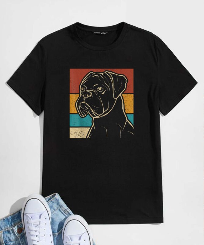 Dog Lover Dog Owner Retro Pet Animal Outfit Vintage Boxer T-Shirt design