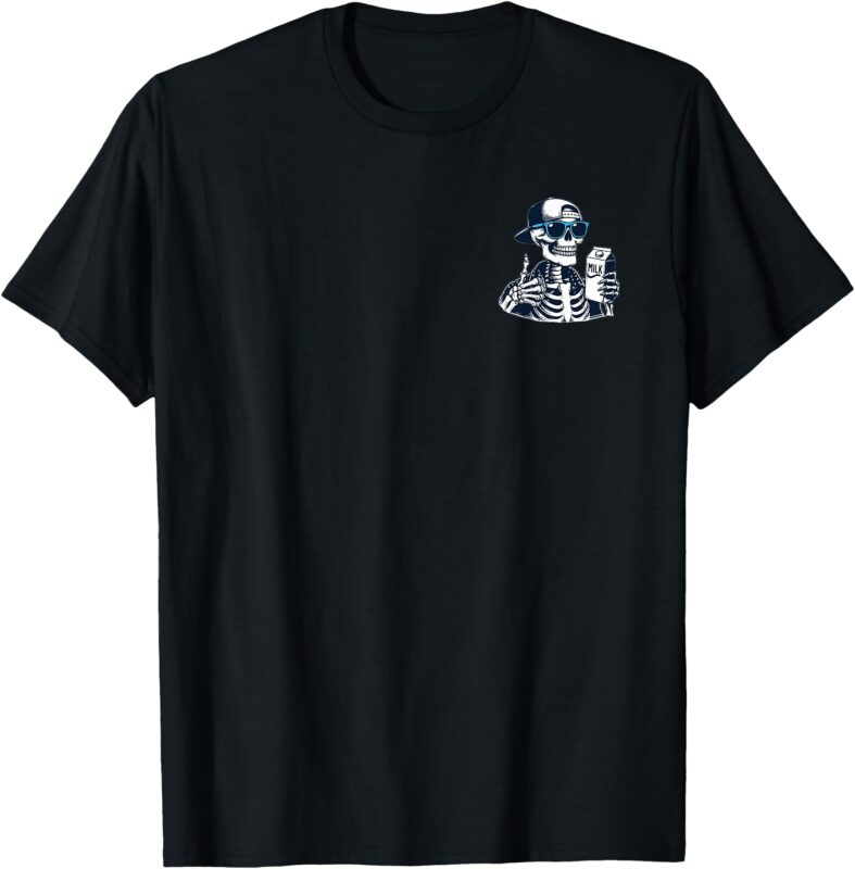 (2 Sides) Skeleton Just A Dad Who Always Came Back With The T-Shirt