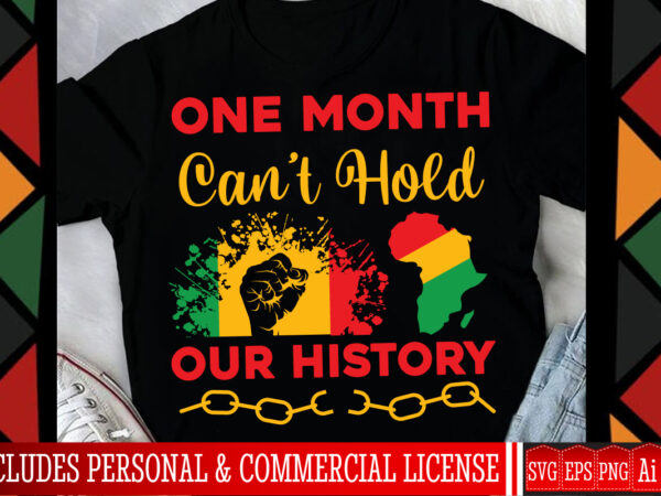 One month can’t hold our history t-shirt design,black history month svg,black history month,juneteenth svg,black history month png,black cul One month can’t hold our history t-shirt design,black history month svg,black history month,juneteenth svg,black history month png,black cul