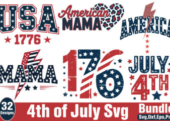 4th of July T-shirt Bundle 4th of July SVG Bundle