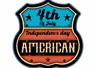 Badge 4th of July