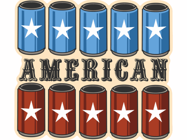 American beer t shirt vector