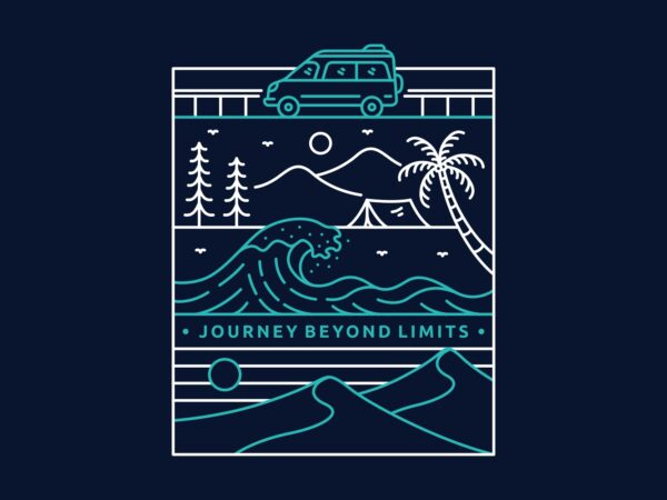 Journey beyond limits 3 vector clipart