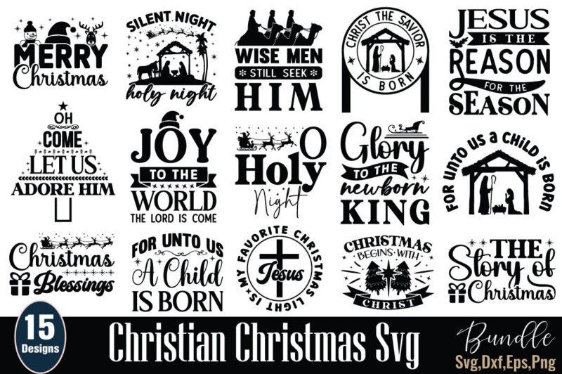 Christian Christmas SVG Bundle
