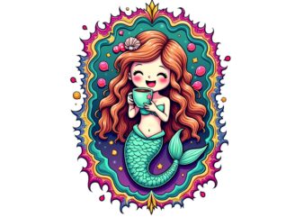 Popular Abstract Mermaid t-shirt design – download instantly T-Shirt