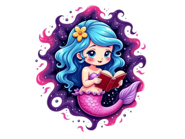 Colourful vintage mermaid t-shirt design download instantly retro vintage t-shirt Colourful vintage mermaid t-shirt design download instantly retro vintage t-shirt