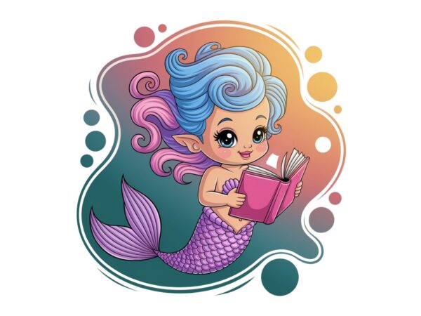 Trendy retro mermaid graphics t-shirt design jpeg & png designs – download instantly Trendy retro mermaid graphics t-shirt design jpeg & png designs – download instantly