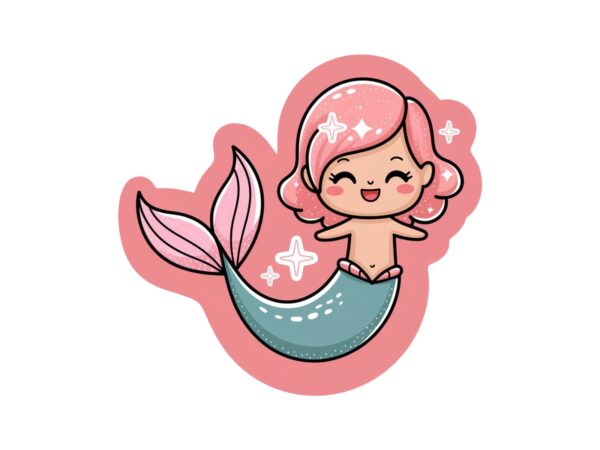 Trendy retro mermaid graphics t-shirt design jpeg & png design Trendy retro mermaid graphics t-shirt design jpeg & png design