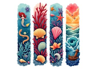 Popular Abstract Mermaid t-shirt design – download instantly T-Shirt Design