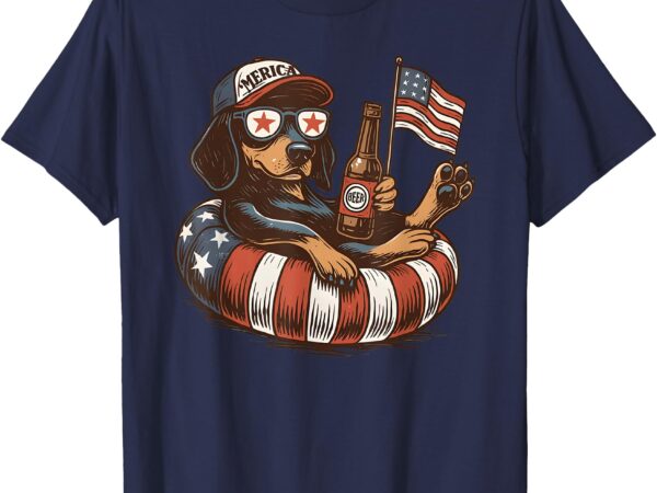 Dachshund 4th of july funny 4th of july dog lover t-shirt