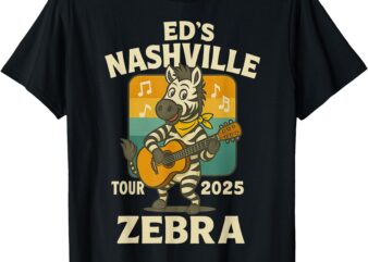 Ed’s Nashville Tour 2025 Zebra T-Shirt