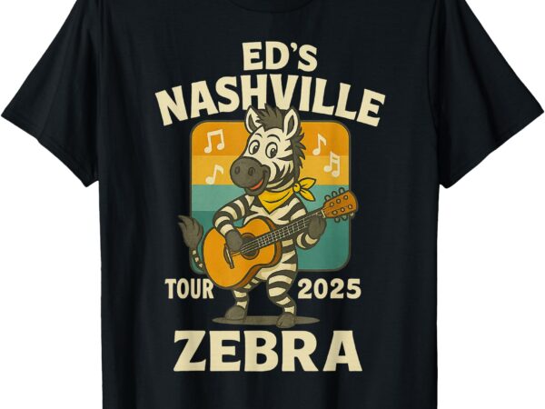 Ed’s nashville tour 2025 zebra t-shirt