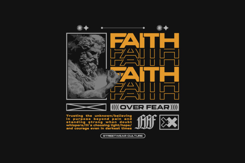 Christian Urban Streetwear T-shirt Designs Bundle
