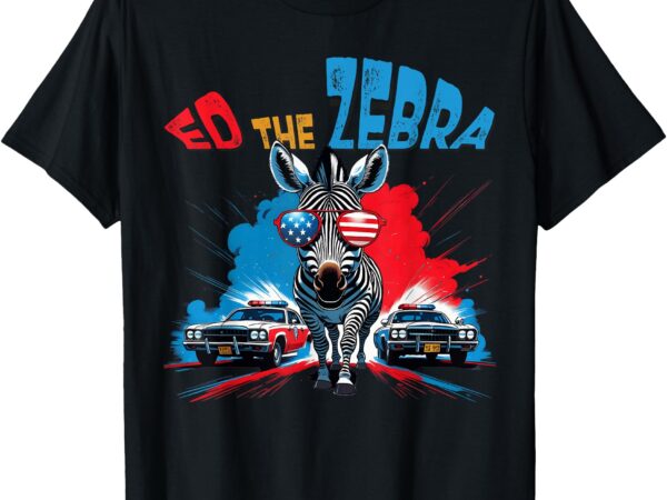 Funny ed the zebra 2025 captured retro vintage t-shirt