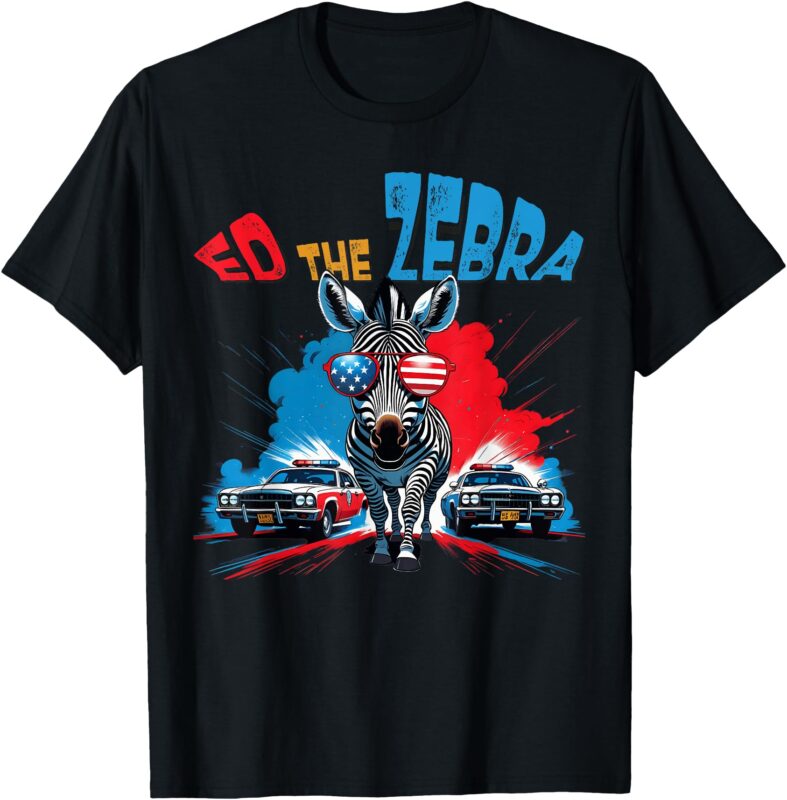Funny Ed The Zebra 2025 Captured Retro Vintage T-Shirt