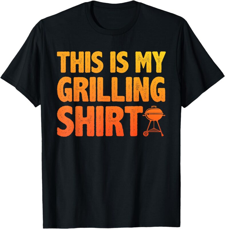 Funny Grilling Art For Men Women Barbecue Meat Smoking BBQ T-Shirt