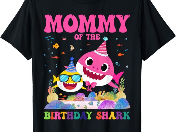 Funny mommy of the birthday kids boys girl family matching t-shirt