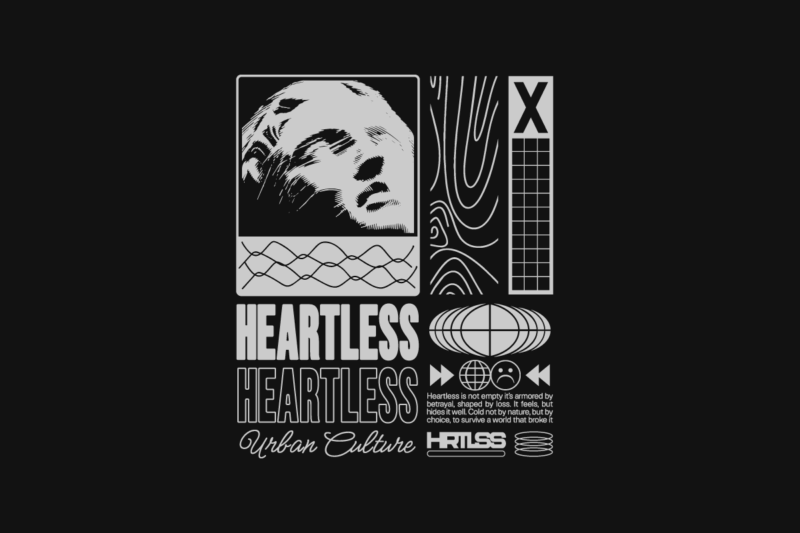 Urban Streetwear Brutalism T-shirt Designs Bundle