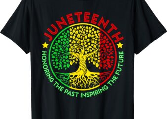 Honoring The Past Inspiring The Future Juneteenth Teacher T-Shirt
