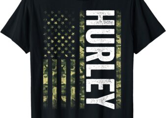 Hurley KY Vintage Us American Flag Retro For Men Women T-Shirt