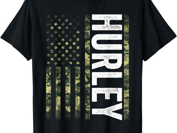Hurley ky vintage us american flag retro for men women t-shirt
