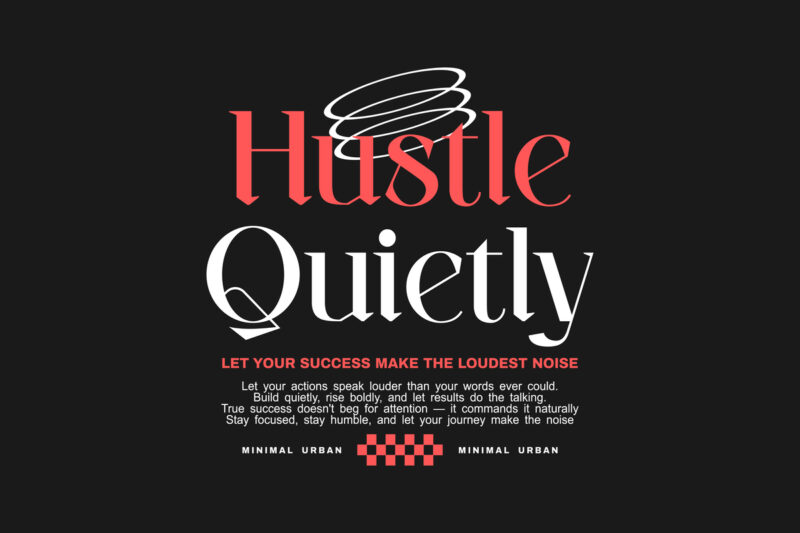 MINIMAL URBAN TYPOGRAPHY T-SHIRT DESIGNS BUNDLE