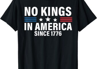 Independence day 4th of july 1776 no kings T-Shirt