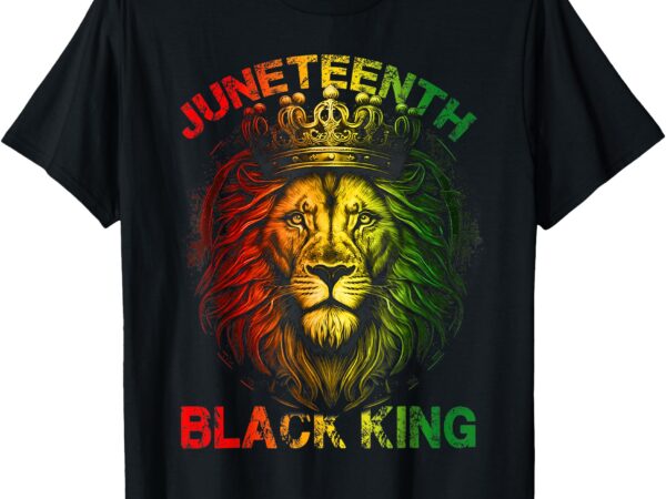 Lion juneteenth black king t-shirt