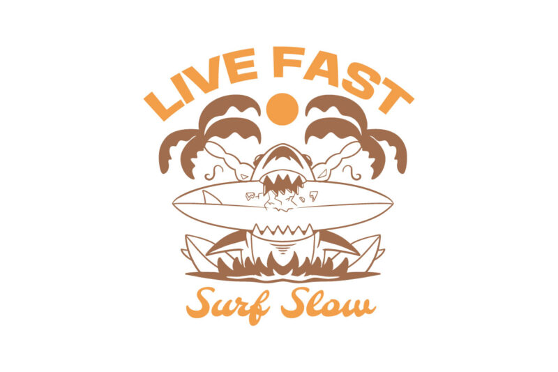 Retro Summer Surfing Beach T-shirt Designs Bundle