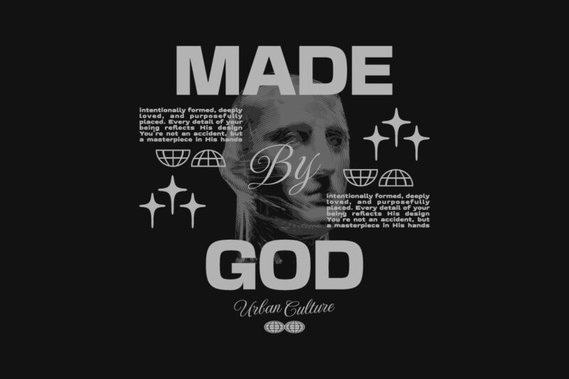 Christian Urban Streetwear T-shirt Designs Bundle