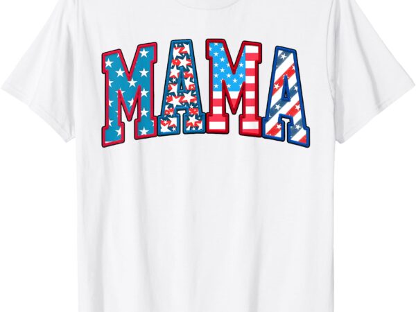 Mama dada 4th of july american family matching tees mom dad t-shirt