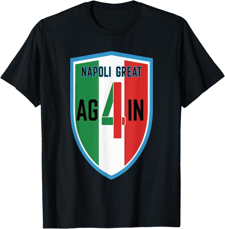 Napoli Great Again 4 Titolo Italia 2025 T-Shirt