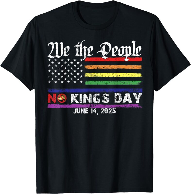 No Kings Day June 14th Protest Tee 2025 No Kings In America T-Shirt