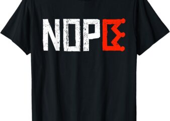 No Kings Nope Protest Sign Horizontal T-Shirt